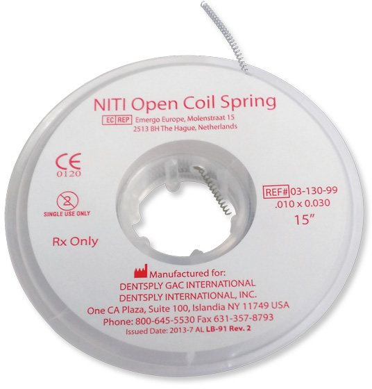 NiTi Open Coil Spring Spool Coil Springs TOC Dental