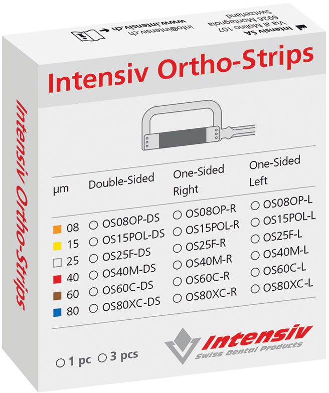 Intensiv OrthoStrip Set IPR Strips TOC Dental