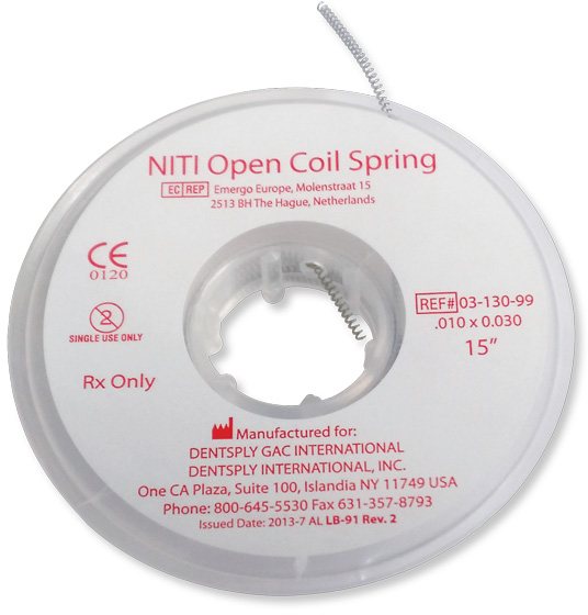 NiTi Open Coil Spring Spool