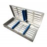 Sterilisation cassette - fixed lid, 7 instruments